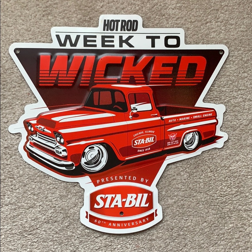 Stabil 60th Anniversary Metal Sign